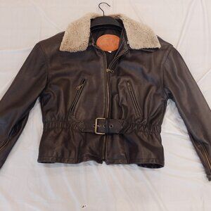 Laurence Roy Leather Bomber Jacket